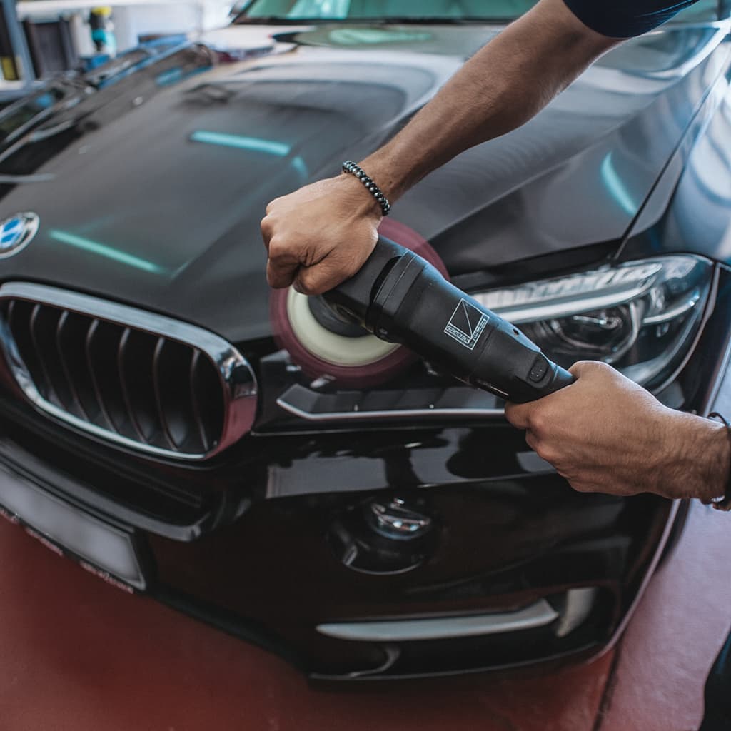 Car polish Dubai — paint correction removing swirl marks