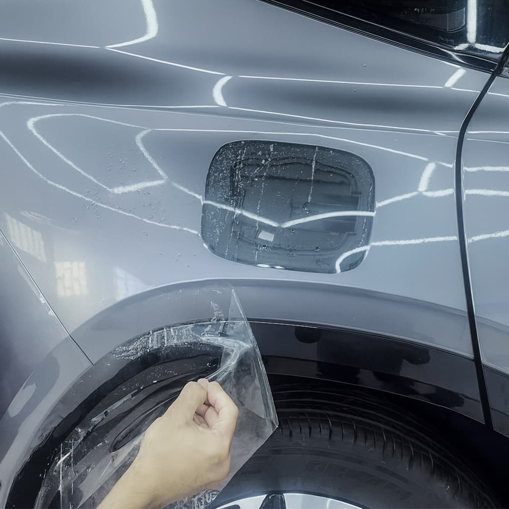 Car color wrapping Dubai - full color change on luxury vehicle